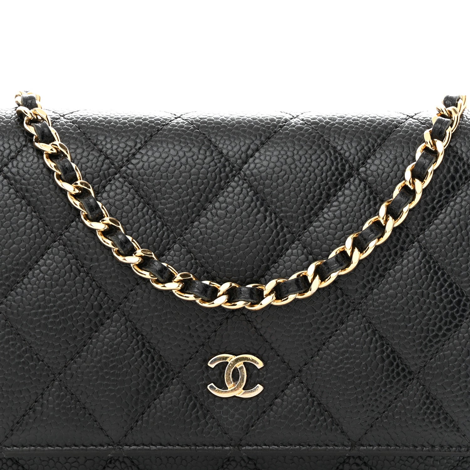 Chanel Caviar Quilted Wallet On Chain WOC Black 8 of 10