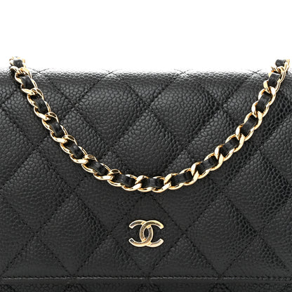 Chanel Caviar Quilted Wallet On Chain WOC Black 8 of 10