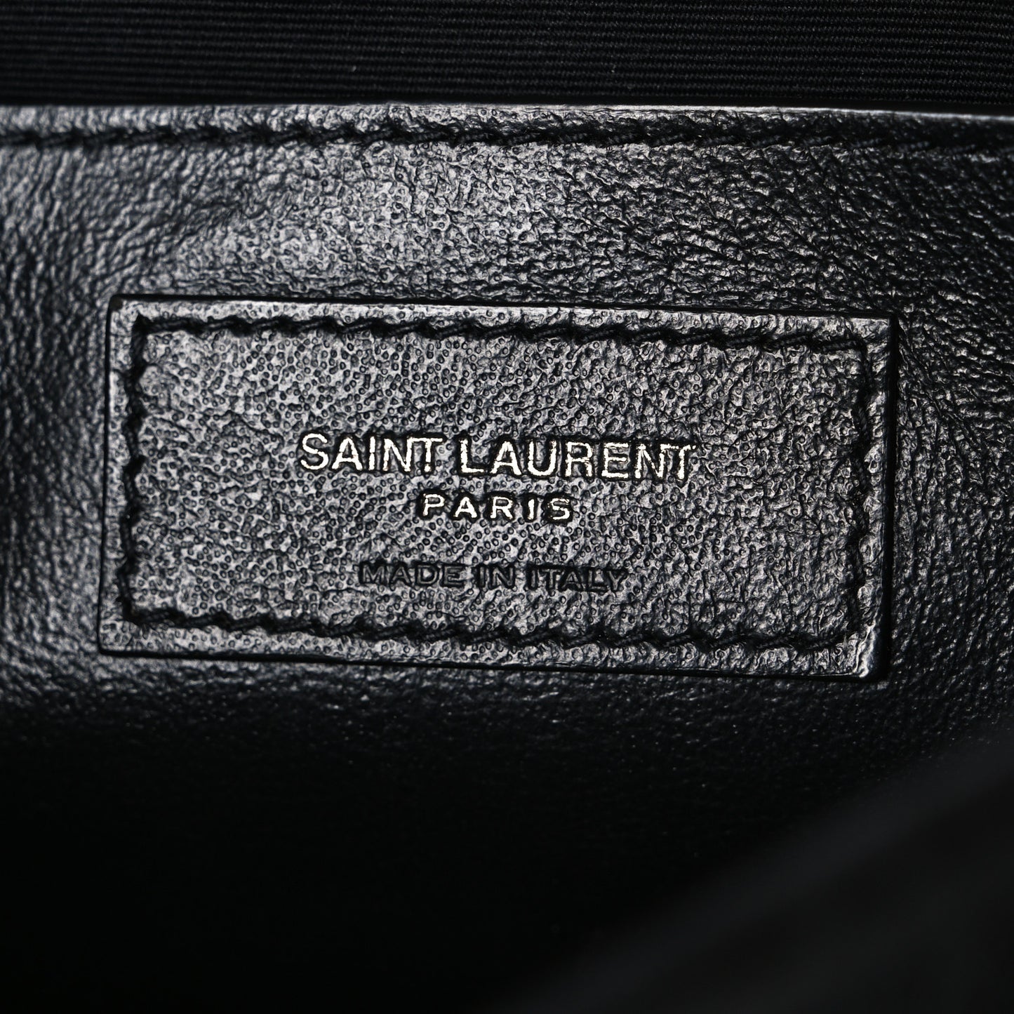 Crinkled Calfskin Matelasse Monogram Baby Niki Chain Satchel Black