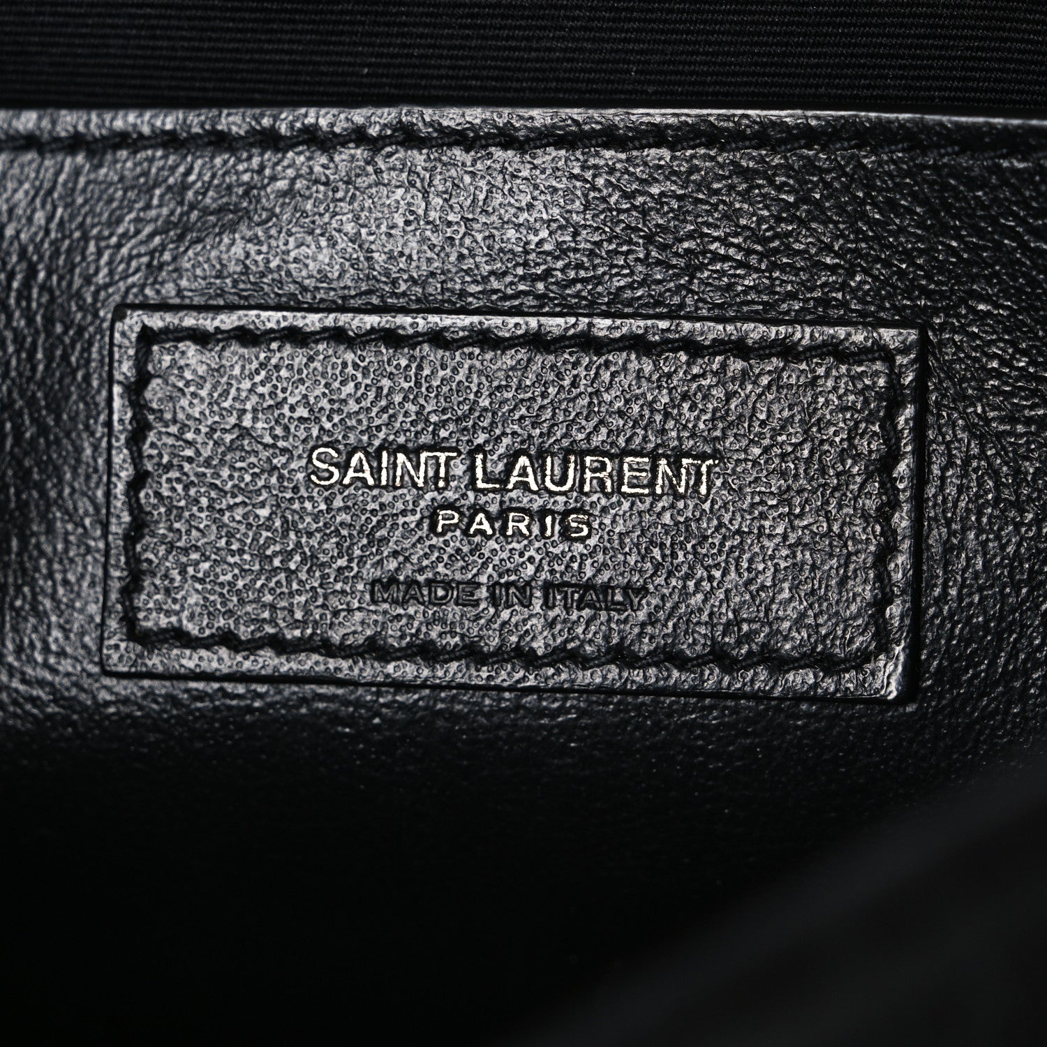 Saint Laurent Crinkled Calfskin Matelasse Monogram Baby Niki Chain Satchel Black 6 of 10