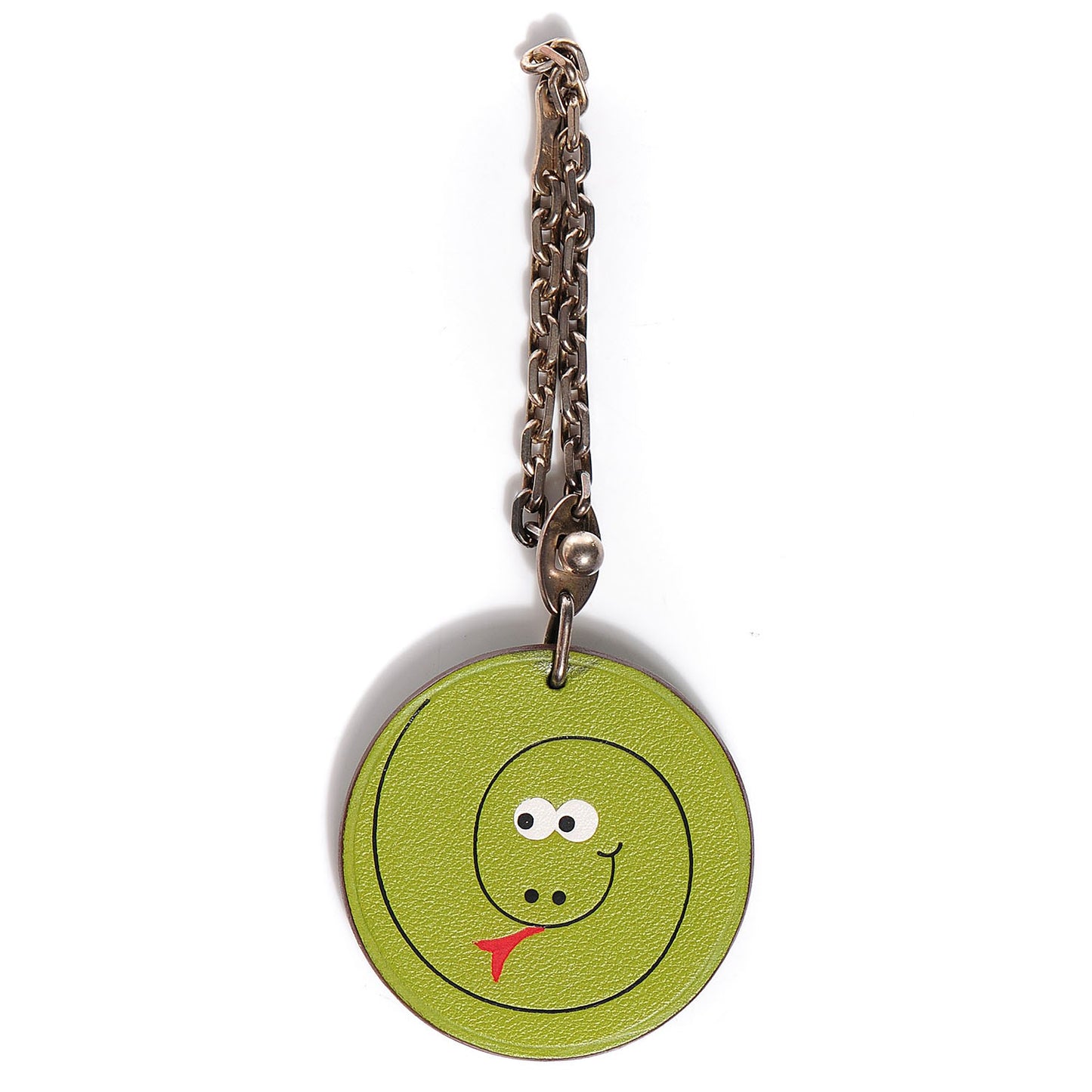 Veau Swift Serpent Key Chain Vert Anis