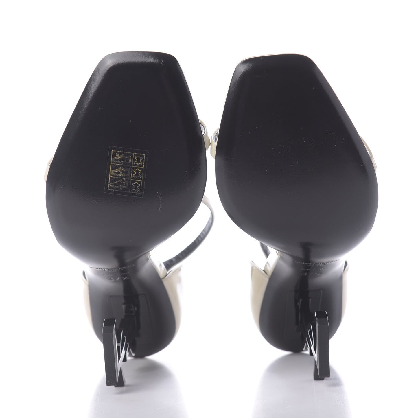 Patent Calfskin Opyum Sandals 37.5 Neutro