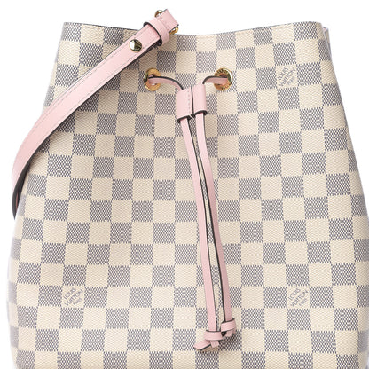Louis Vuitton Damier Azur Neonoe MM Eau De Rose 8 of 8
