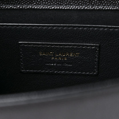 Saint Laurent Grain De Poudre Small Monogram Kate Satchel Black 7 of 9