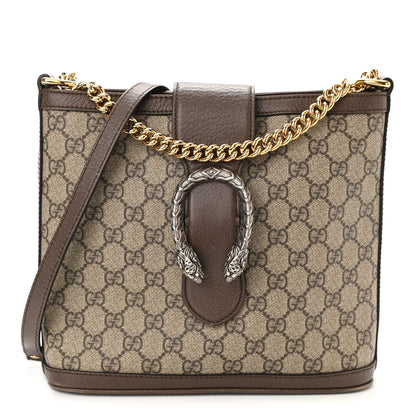 Gucci GG Supreme Monogram Medium Dionysus Bucket Bag Beige New Acero 1 of 10