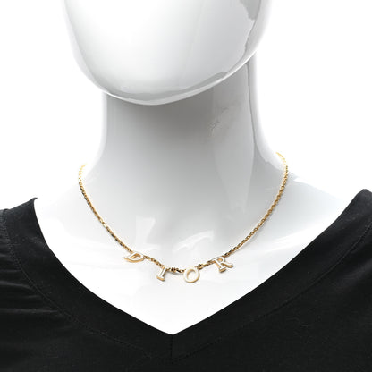 Christian Dior Metal Lacquer Dio(r)evolution Necklace Gold 2 of 6
