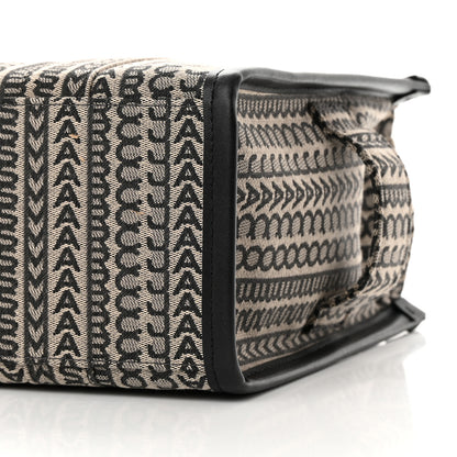 Marc Jacobs Cotton Jacquard Monogram Medium The Traveler Tote Bag Beige Multicolor 10 of 12