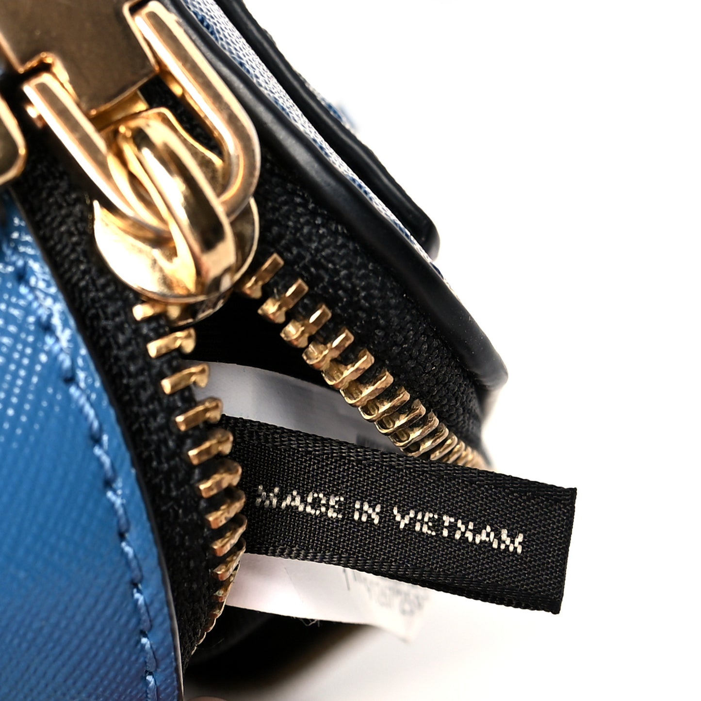 Saffiano Small Snapshot Camera Bag Blue