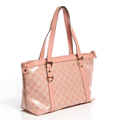 Gucci Crystal Monogram Medium Abbey Tote Blush 3 of 8