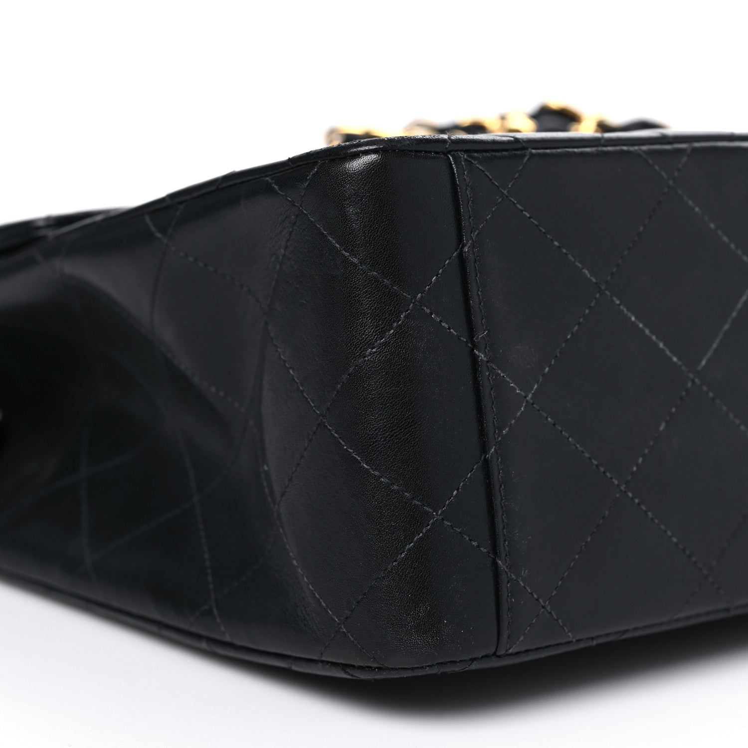Chanel Lambskin Quilted XL Jumbo Single Flap Black 9 of 12