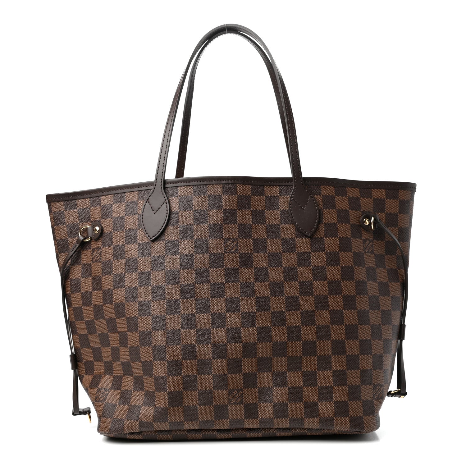 Louis Vuitton Damier Ebene Neo Neverfull MM Rose Ballerine 1 of 10