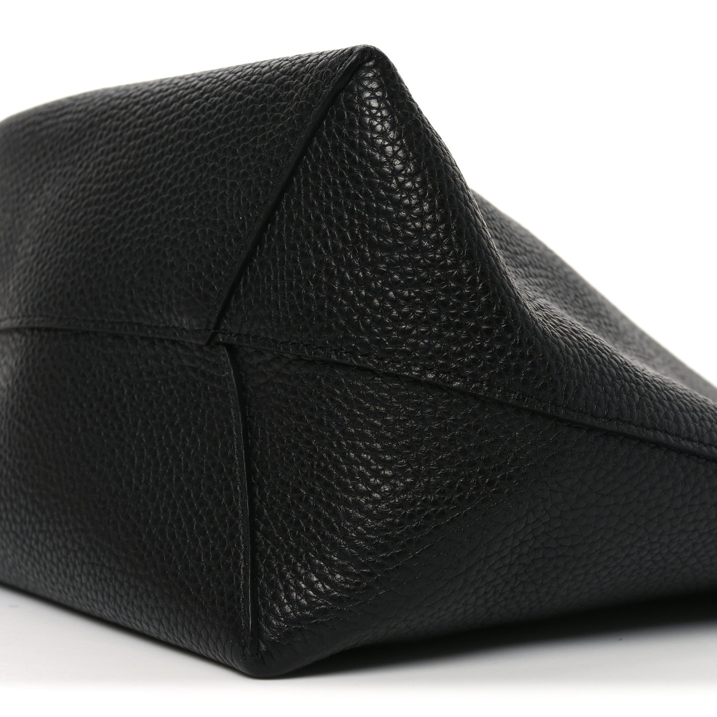 Pebbled Calfskin Small Everyday Cabas Black