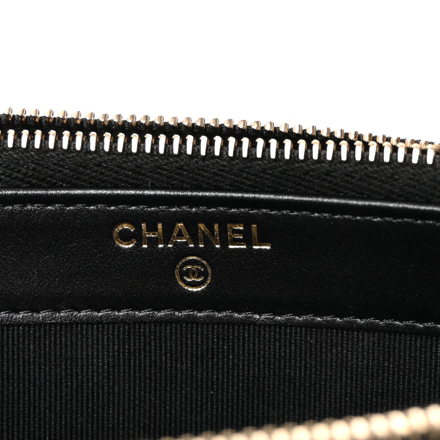 Chanel Caviar Quilted Zipped Phone Holder With Chain Black 6 of 11