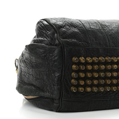 Alexander Wang Pebbled Lambskin Rocco Black Antique Brass Hardware 8 of 11