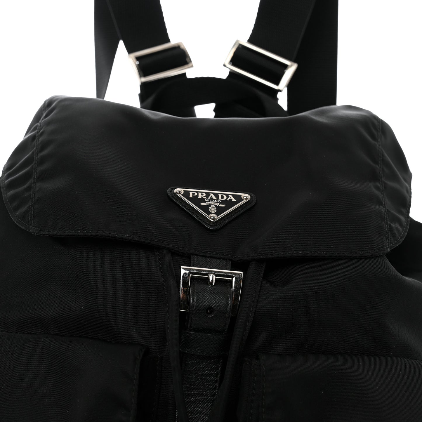 Nylon Vela Medium Backpack Black