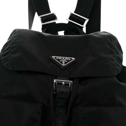 Prada Nylon Vela Medium Backpack Black 7 of 9