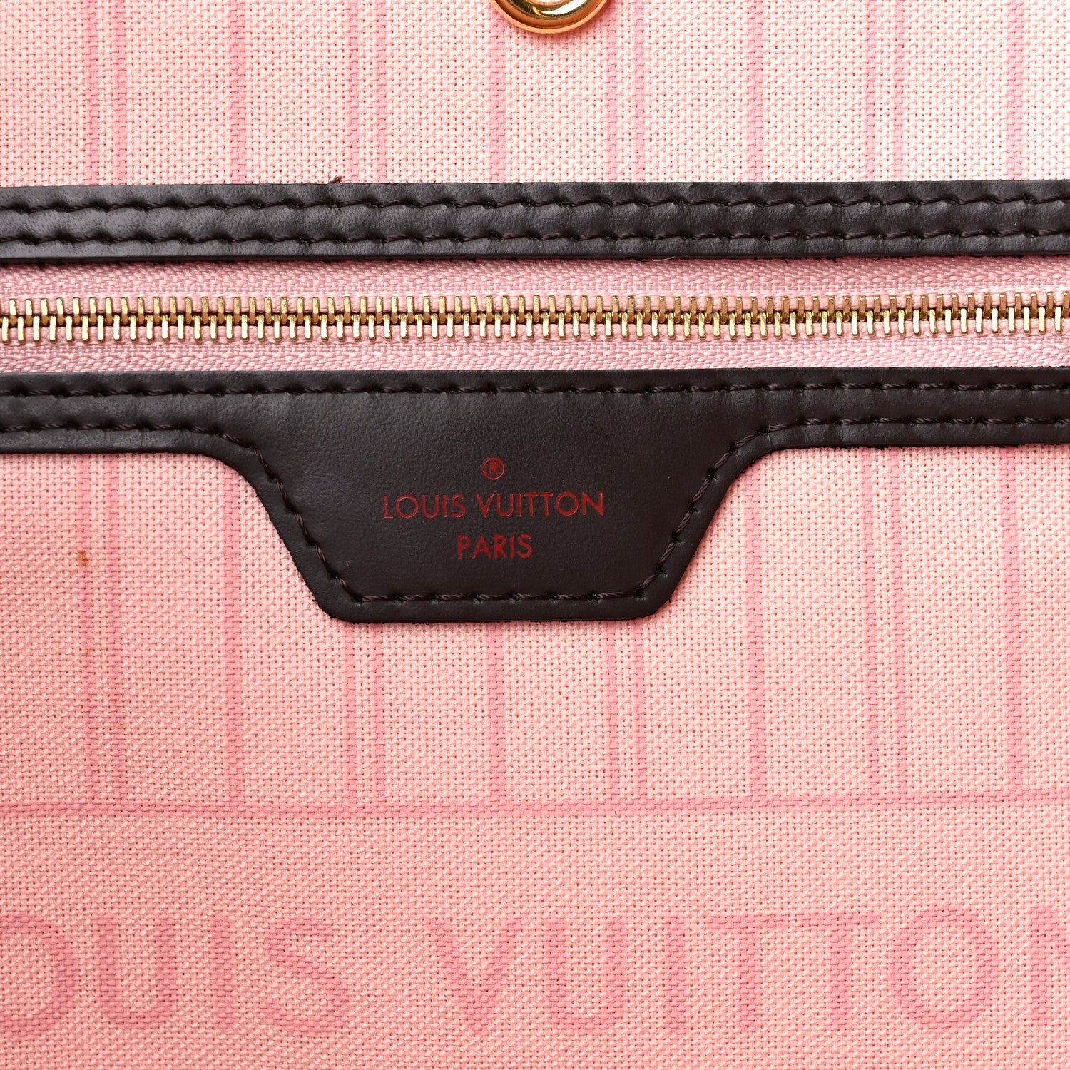 Louis Vuitton Damier Ebene Neo Neverfull MM Rose Ballerine 7 of 14