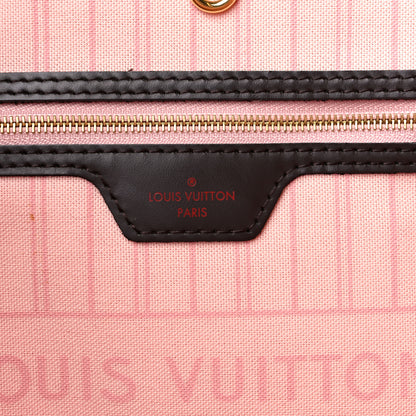 Louis Vuitton Damier Ebene Neo Neverfull MM Rose Ballerine 7 of 14