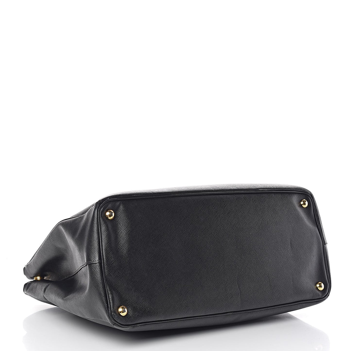 Saffiano Lux Extra Large Galleria Double Zip Tote Black