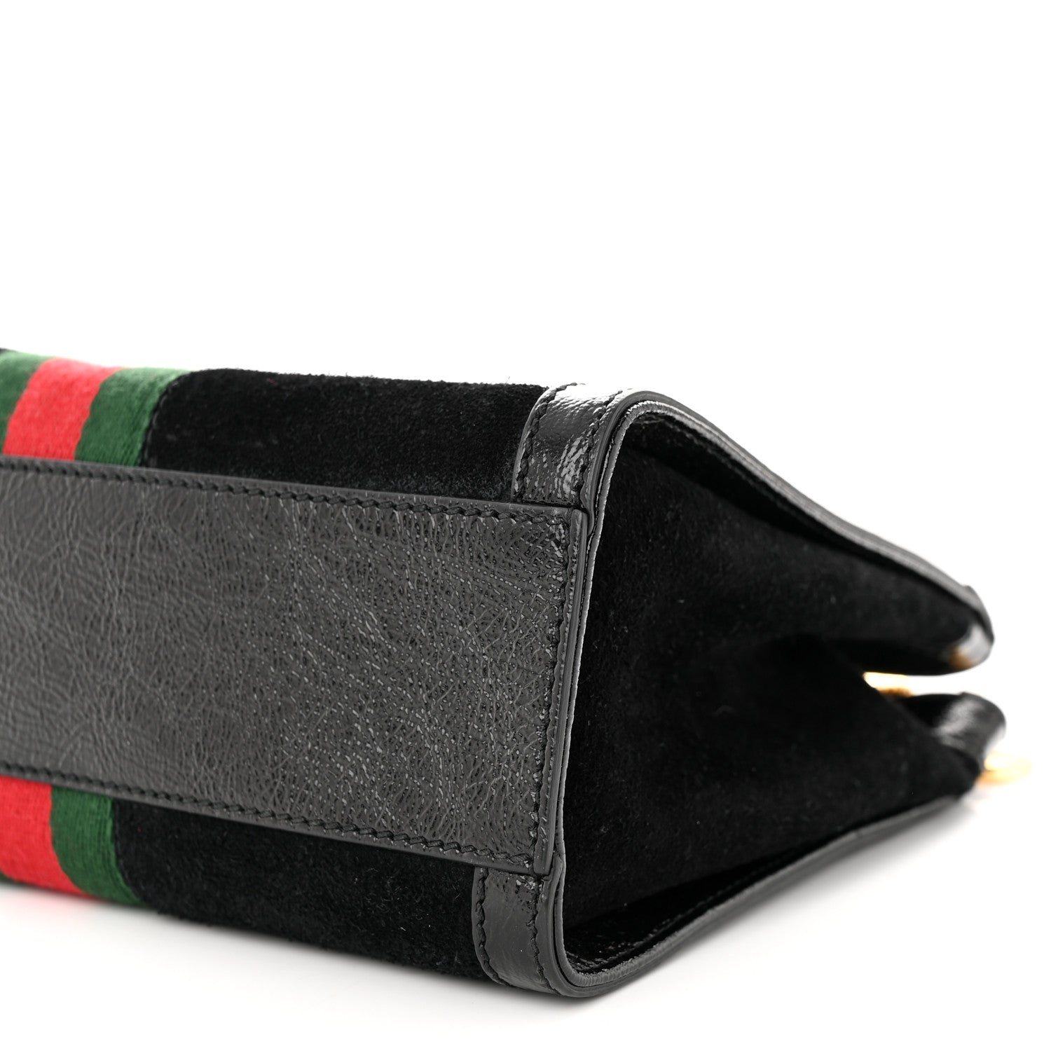 Gucci Suede Patent GG Web Small Ophidia Tote Bag Black 10 of 10