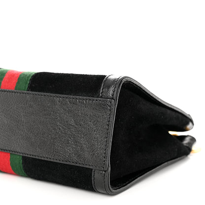 Gucci Suede Patent GG Web Small Ophidia Tote Bag Black 10 of 10