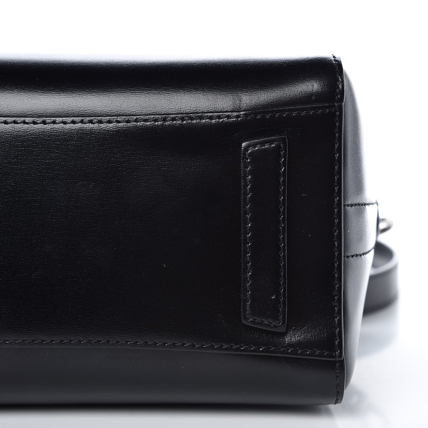 Shiny Lord Calfskin Mini Antigona Black