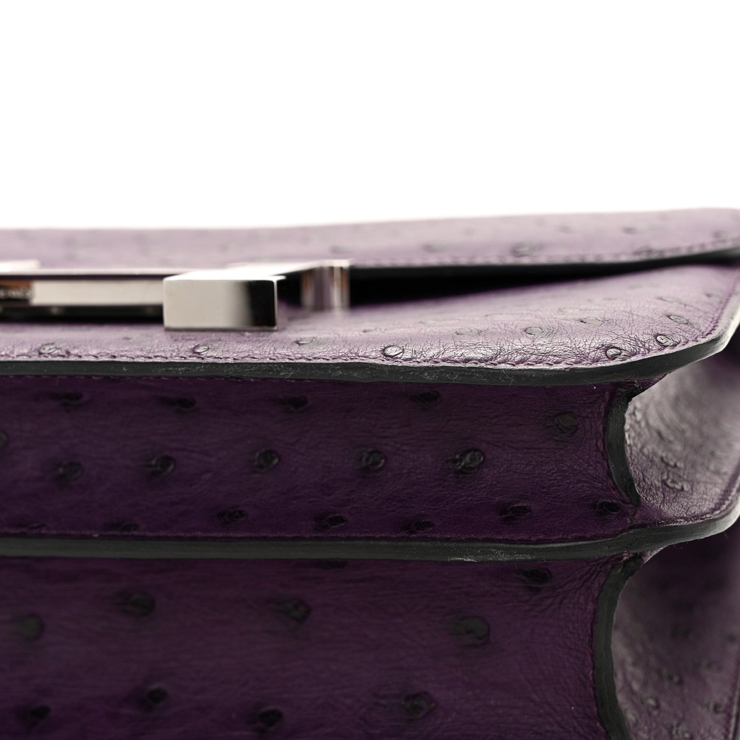 Hermes Ostrich Constance 24 Violine 11 of 11