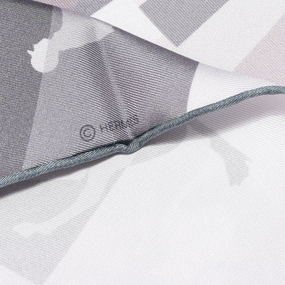 Hermes Silk Galop Chromatique Scarf 90 Anthracite Gris Etoupe 3 of 5