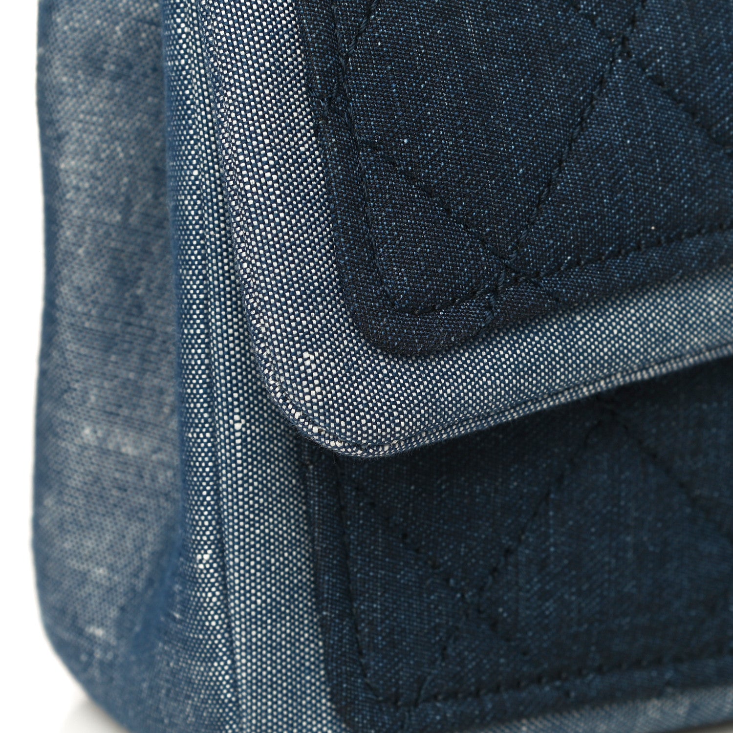 Chanel Denim Quilted Small Medallion Flap Blue 27 of 27