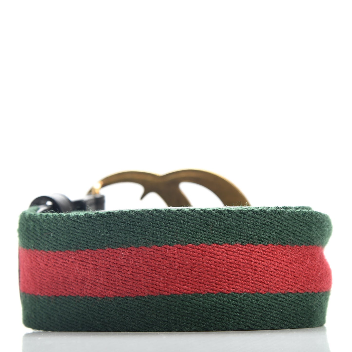 Nylon Calfskin Double G 40mm Web Belt 95 38 Green Red Black