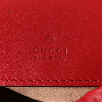 Gucci Calfskin Matelasse Mini GG Marmont 2.0 Bucket Bag Hibiscus Red 6 of 11