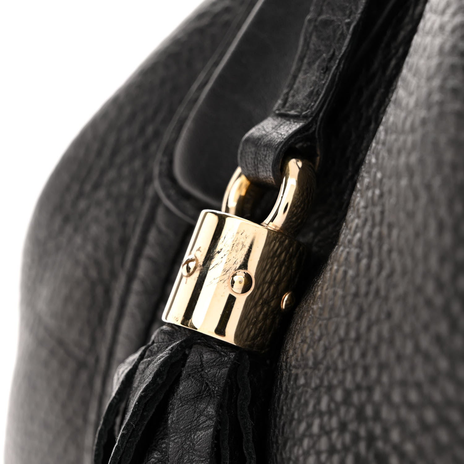 Gucci Pebbled Calfskin Medium Soho Shoulder Bag Black 12 of 12