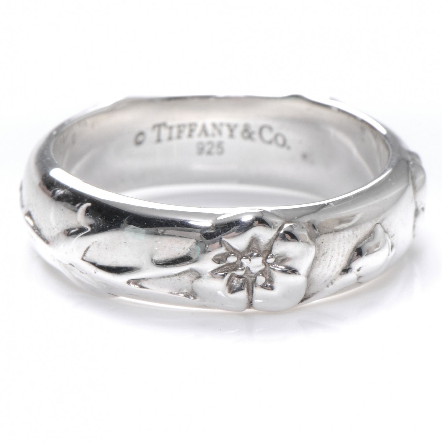 Sterling Silver Nature Rose Ring 8