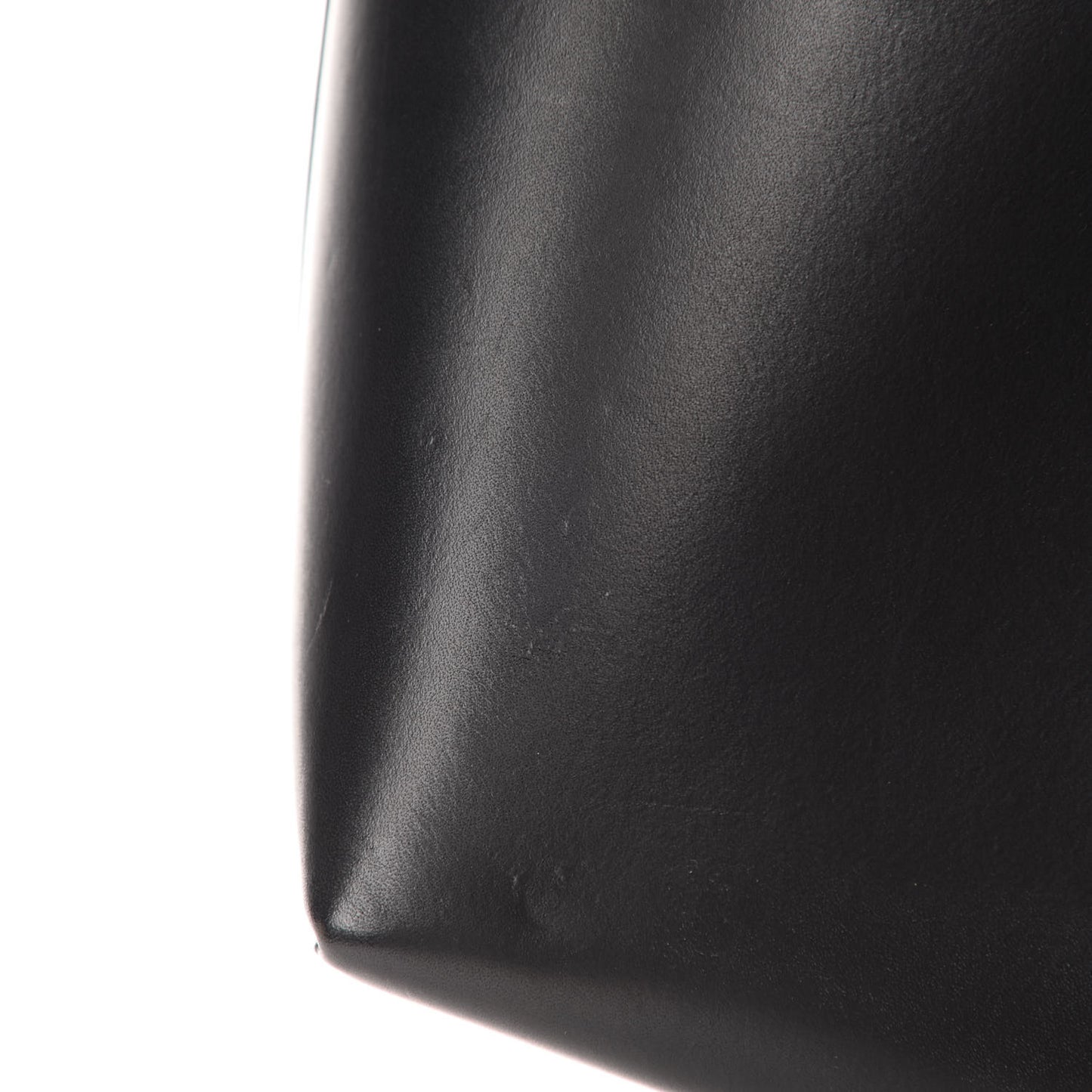 Calfskin Mini Bucket Bag Black Flamma