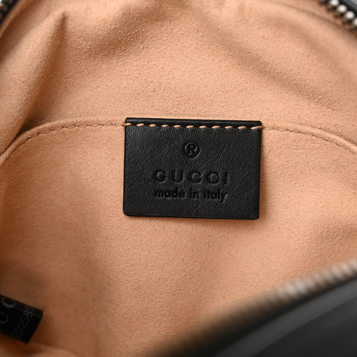 Gucci Calfskin Matelasse GG Marmont Belt Bag 85 34 Black 6 of 13