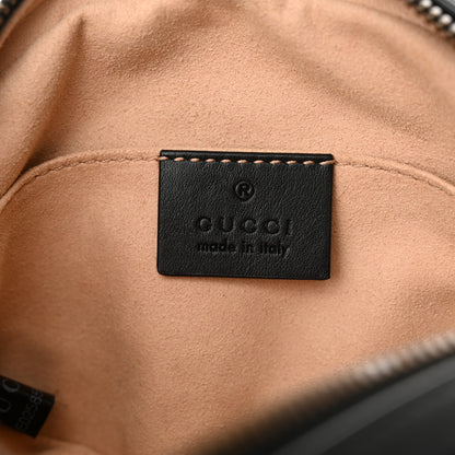 Gucci Calfskin Matelasse GG Marmont Belt Bag 85 34 Black 6 of 13