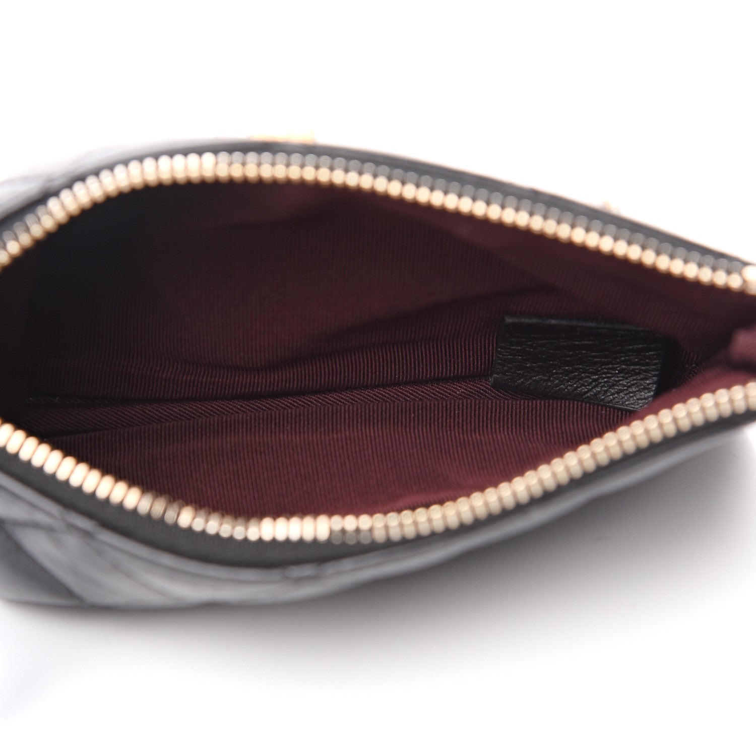 Chanel Aged Calfskin Charm Quilted Small Reissue Cosmetic Case Black 4 of 7
