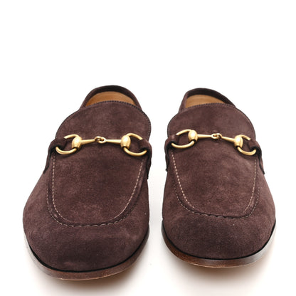 Gucci Suede Horsebit Mens Jordaan Loafers 8.5 Brown 3 of 10