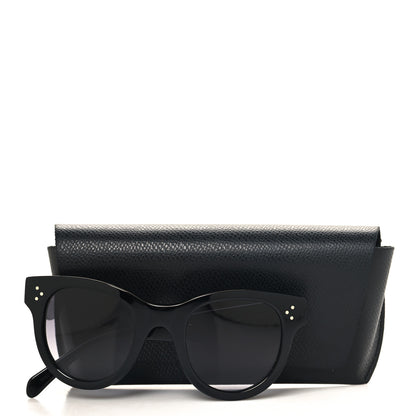 Celine Acetate Round Sunglasses CL4003IN Black 7 of 7