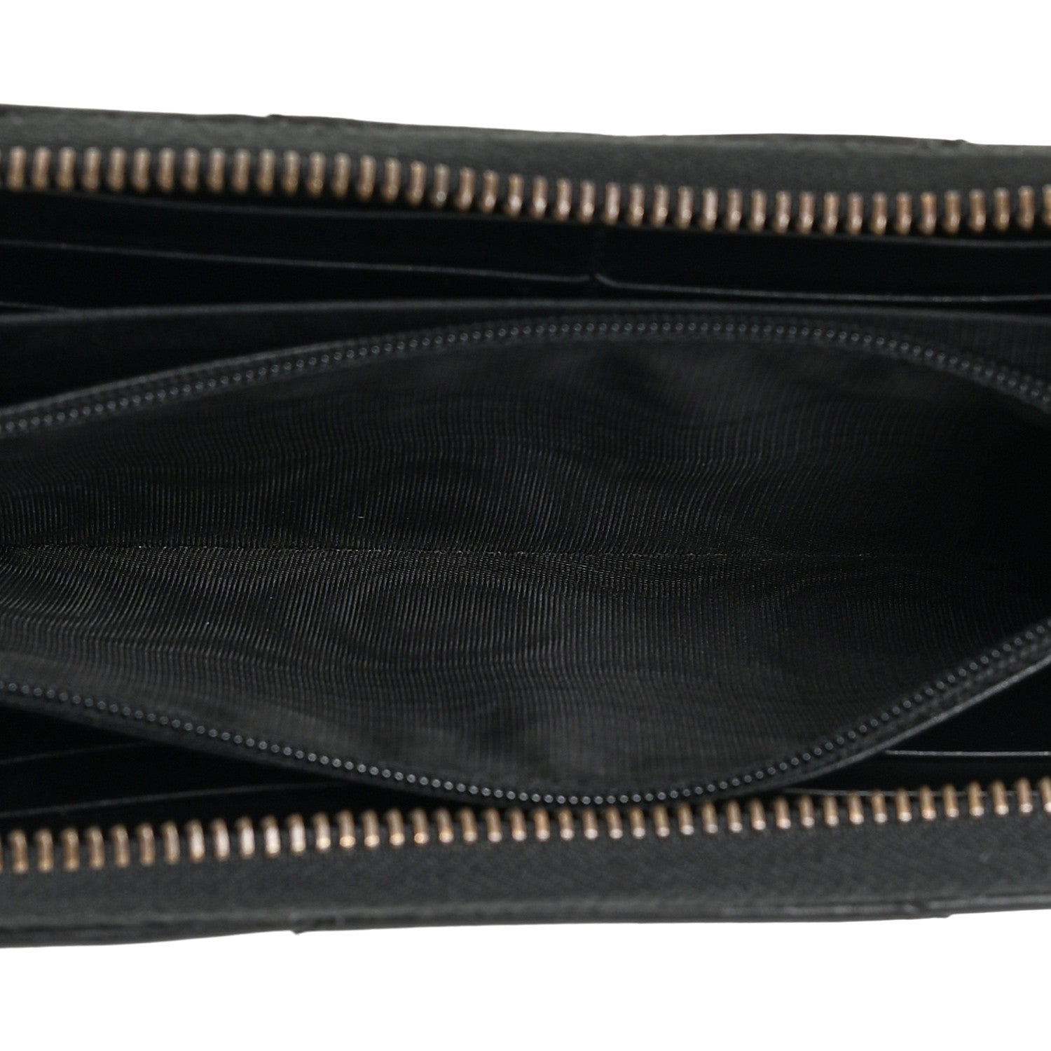 Gucci Calfskin Matelasse GG Marmont Zip Around Wallet Black 6 of 24