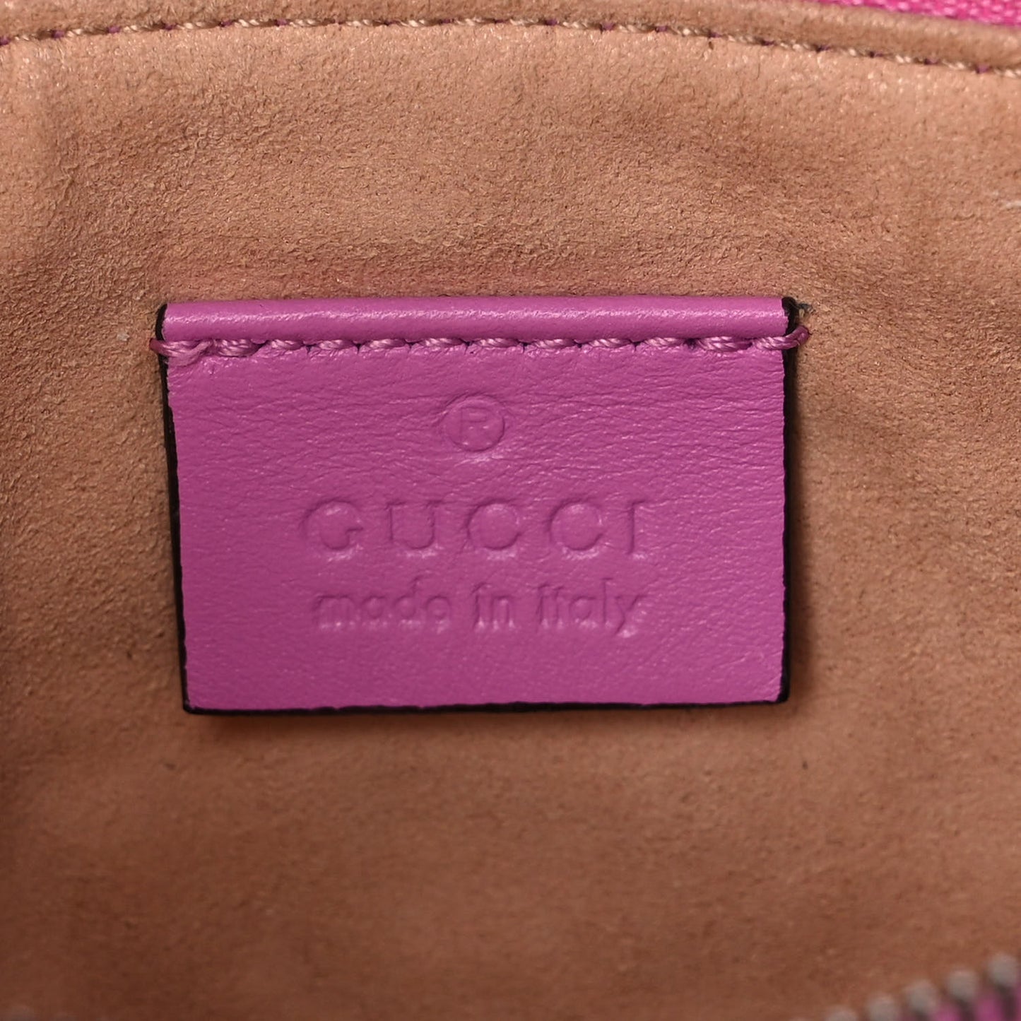 Calfskin Matelasse Mini GG Marmont Chain Bag Candy Mousse