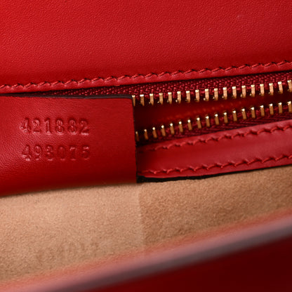 Gucci Calfskin Small Sylvie Shoulder Bag Hibiscus Red 7 of 11