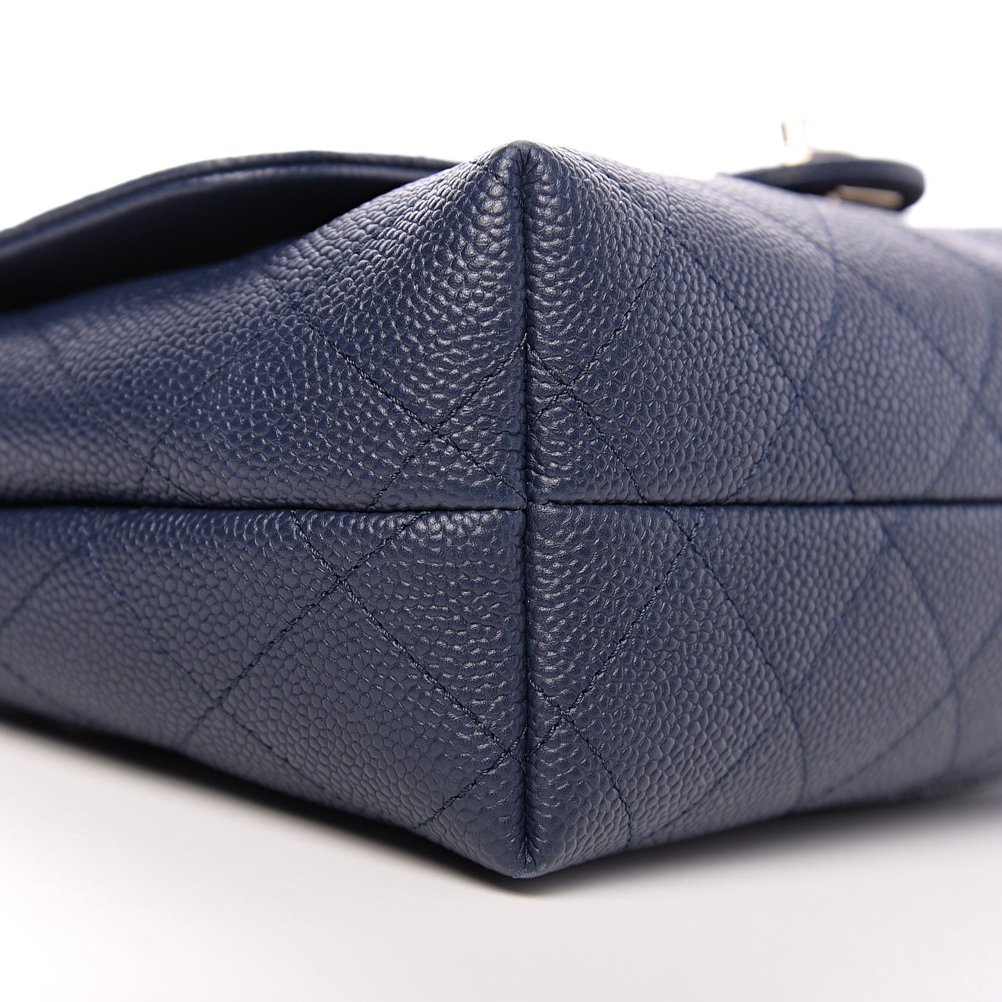 Caviar Quilted City Walk Flap Navy Blue