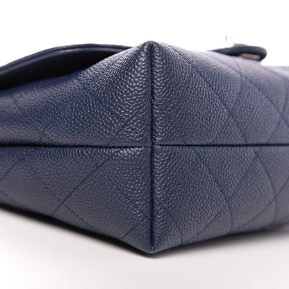 Chanel Caviar Quilted City Walk Flap Navy Blue 7 of 10