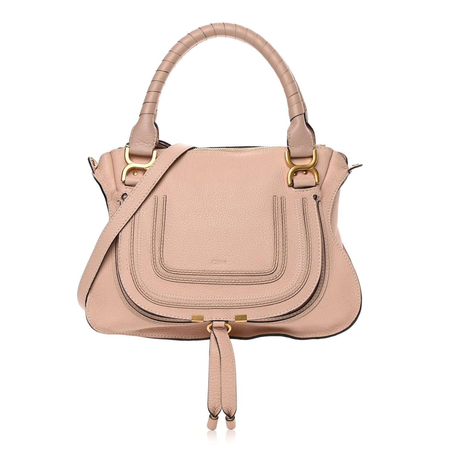 Chloe Calfskin Medium Marcie Satchel Blush Nude 1 of 16