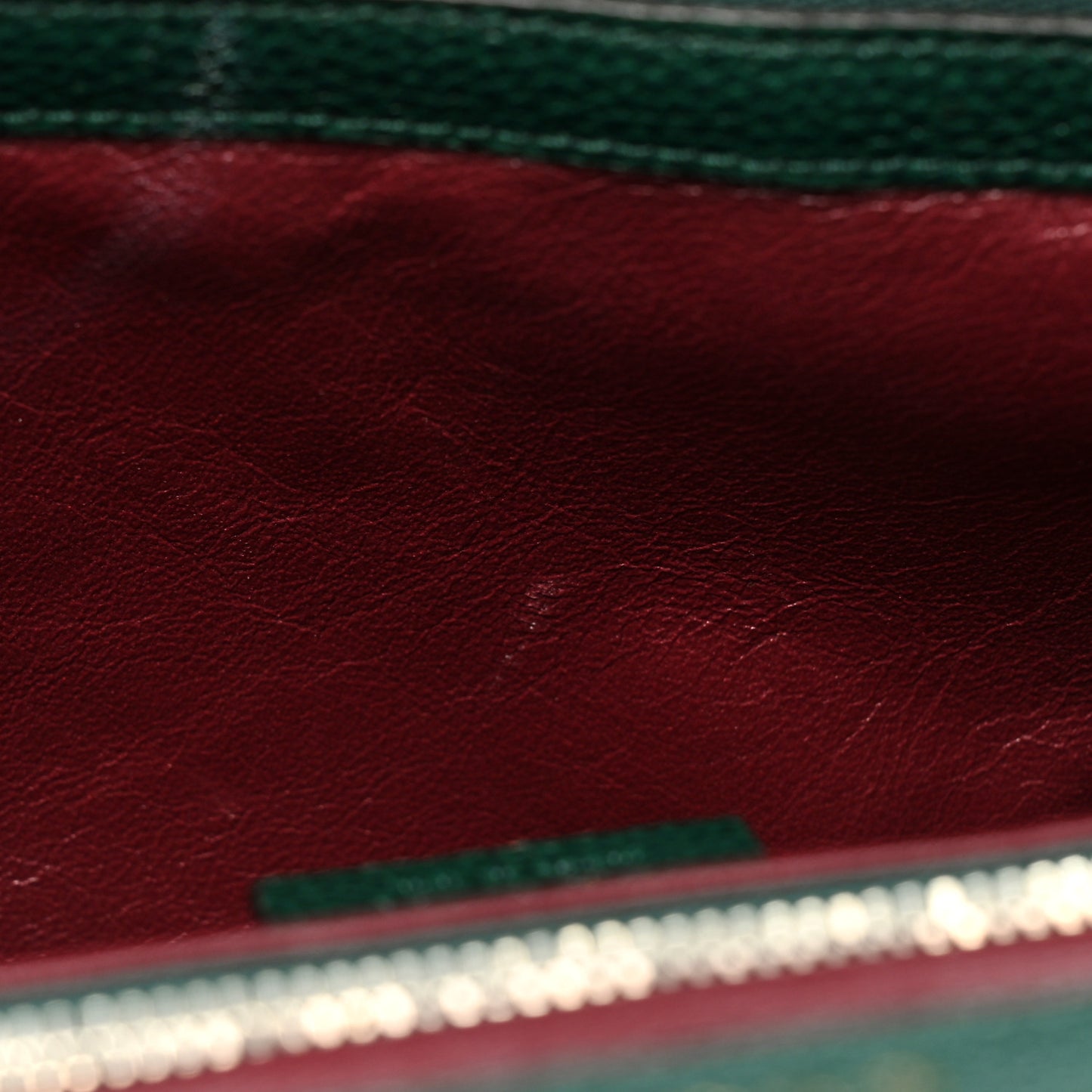 Grainy Calfskin Small Zumi Top Handle Bag Vintage Green