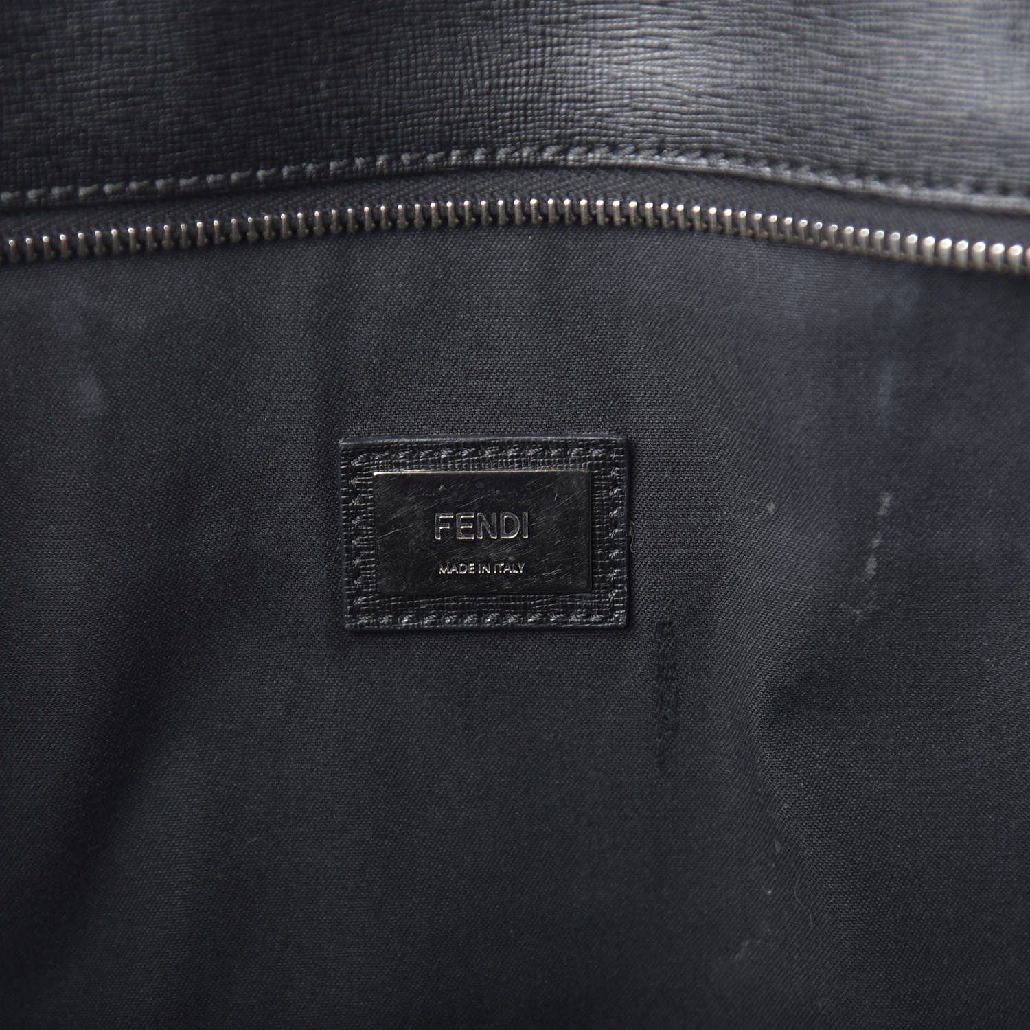 Fendi Vitello Elite Cuoio Monster Buggies Medium Roll Tote Lollypop Black 8 of 15