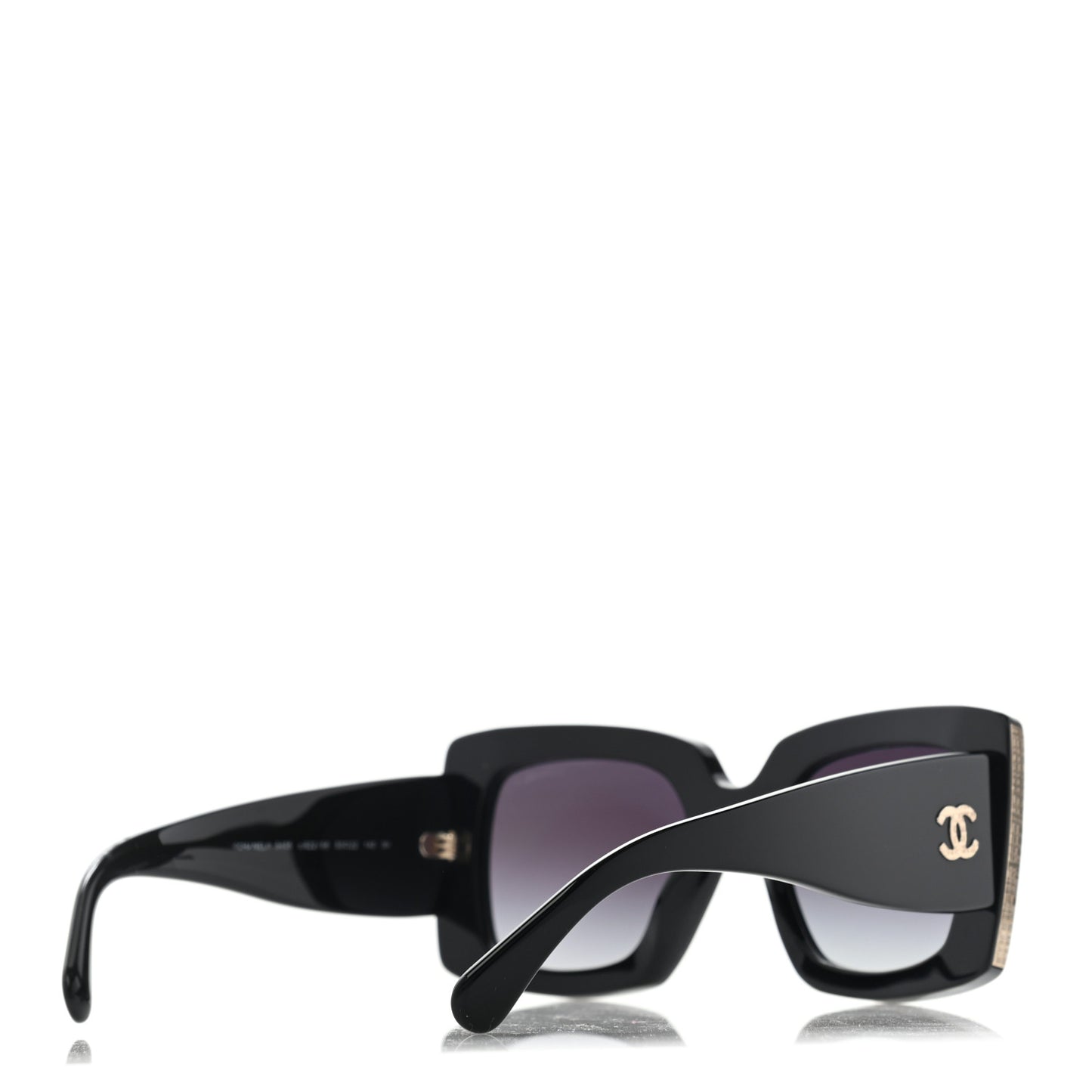 Acetate Rectangle Sunglasses 5435 Black