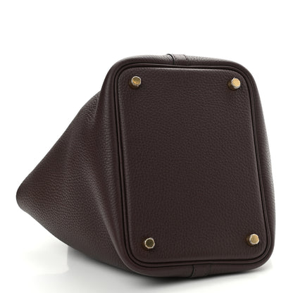 Hermes Taurillon Clemence Picotin Lock 18 PM Rouge Sellier 3 of 8