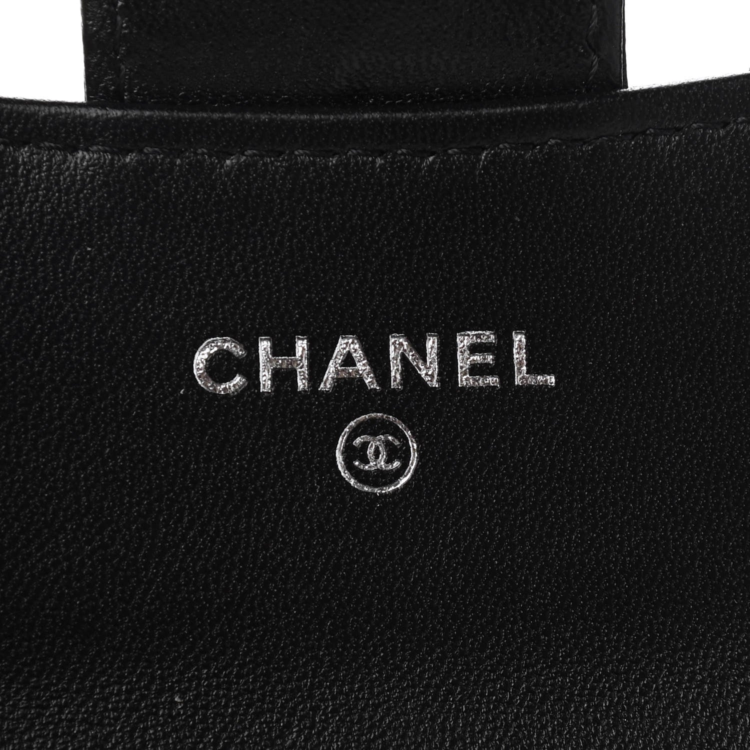 Chanel Lambskin Quilted Flap Card Holder Wallet So Black 5 of 11